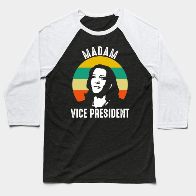 Madam Vice President Kamala Harris 2020 T Shirt Sticker Baseball T-Shirt by Metal Works